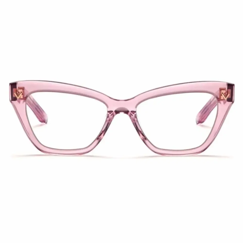New! Valentino TALE VLX 140C, Chic Pink Cat-Eyeglasses, Authentic
